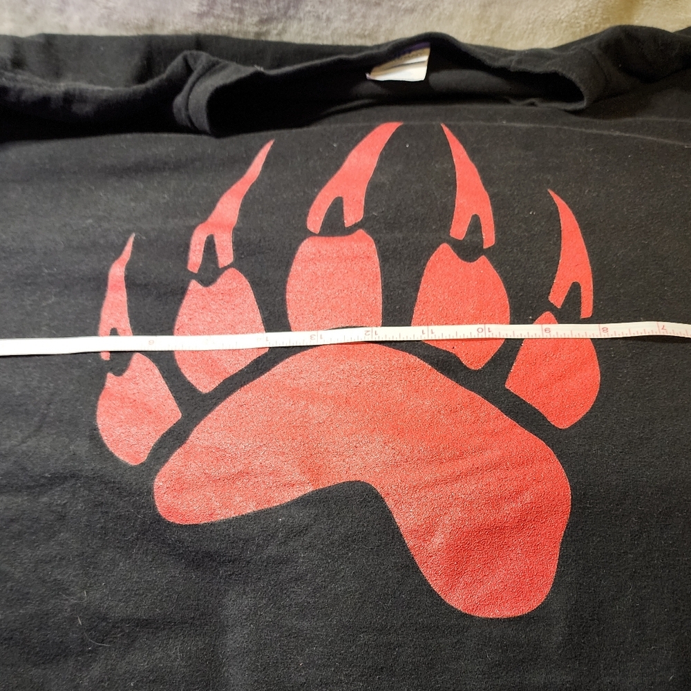 *NWOT* Unisex Cotton Tshirt - Black XXL - Bear Paw - Picture 7 of 8
